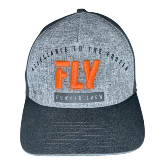 Fly Racing Flex-Fit Powder Crew Hat Small - Orange - Picture 1 of 10